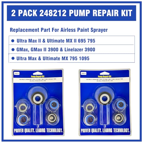 Kit de joints de pompe 248212 pour pulvérisateur de peinture Ultra Max II 695
