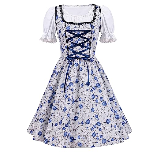 Robe dirndl femme grande taille et costume médiéval de bridesmaid longue