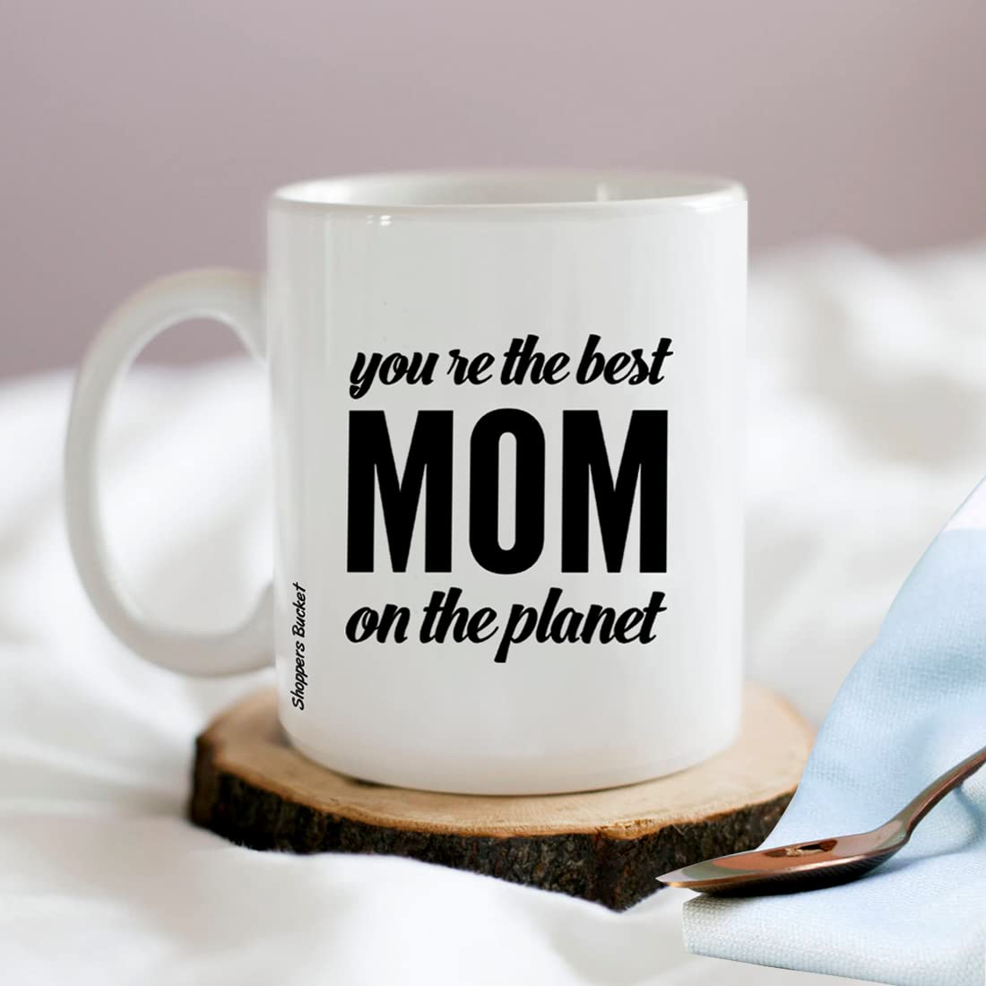 Shoppers Bucket Best Mom on The Planet Tea Coffee Mug ..Personalization Also Available