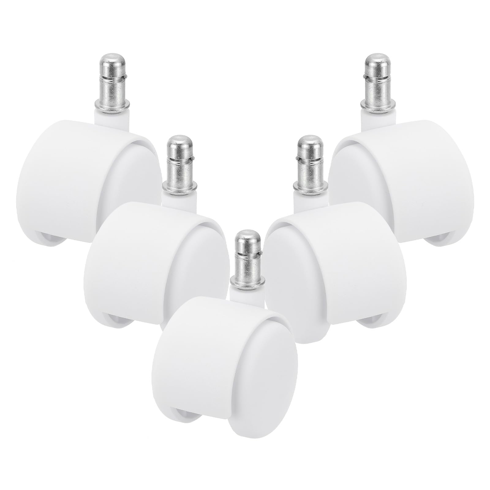 PATIKIL 2 Inch Office Chair Wheels Set of 5 Gaming Chair Wheels Replacement 7/16" x 7/8" Smooth Quite Rolling Caster Wheels 110 Lbs Per Wheel Universal Fit for 99% of Chairs