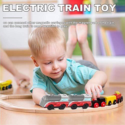 Foliner Holzeisenbahn Zug Aktualisiert Elektrische Hohe Geschwindigkeit Spielzeug Zug Kinder Lokomotive Kompatibel mit… – Bild 6