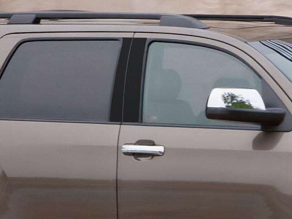 Rvinyl Rtrim - Decalcomania per pilastro, compatibile con Toyota Sequoia 2008-2015, colore: Nero opaco