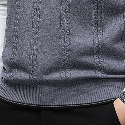 Men Twisted Knitted Sweater Vest Slim Fit Casual Sleeveless Pullover V Neck Cable Striped Vests Sweater4