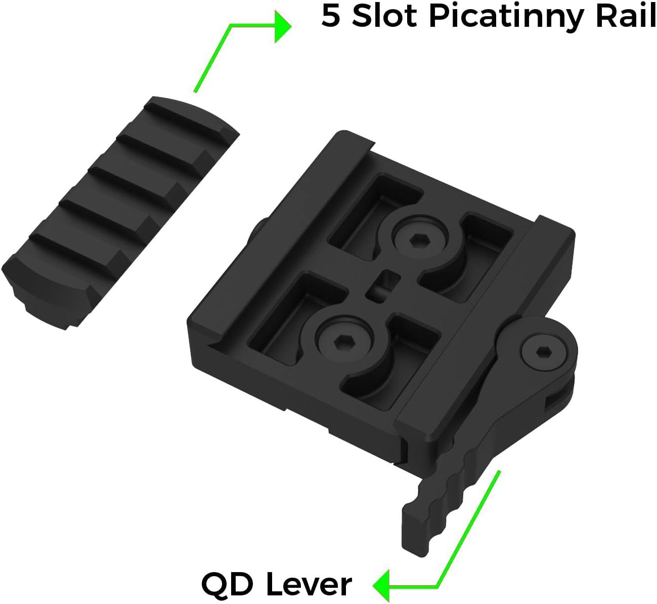 QD ARCA to Picatinny Adapter,ARCA-Swiss to Picatinny Mount - Image 3