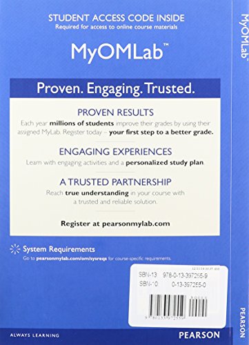 Managing Supply Chain and Operations, Student V... 0134111060 Book Cover