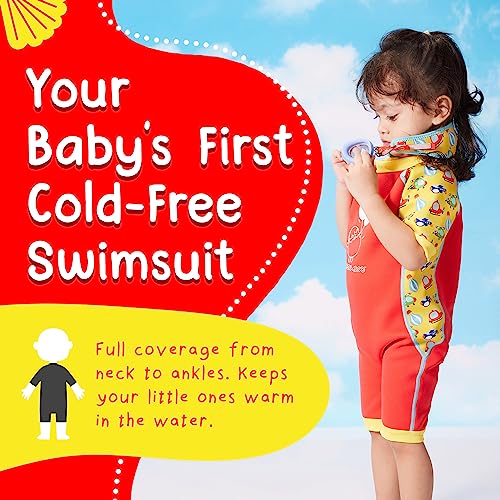 Warmiebabes Baby and Toddler Swimsuit, Thermal Baby Swimsuit Made with UPF50+ Neoprene, Quick-Dry Wetsuit4