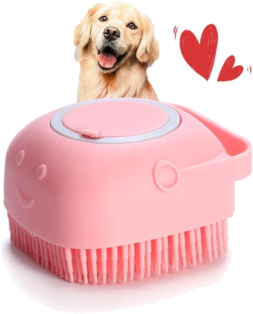 HUDACRUSH Shampoo Bath Brush, Silicone Bristles Brushes Groomers for Dog, Cats, Rabbit, Scrubber Shampoo Dispenser for Pet Massage Brush Bubble Body Wash Brush- Multicolor (Pack of 1) (B0BSL9F631) Amazon Price History, Amazon Price Tracker