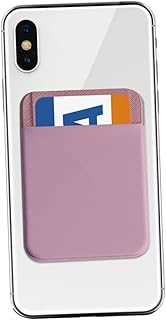 RORPOIR 2 Fundas Adhesivas para La Parte Trasera del Teléfono Tarjetero Billetera para Teléfono Celular Color Rosa