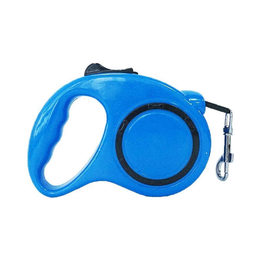 Guinzaglio per Cani da Compagnia, 1 Pezzo, Flessibile, allungabile, Automatico, per addestramento del Cane, Passeggiate, Jogging, Blu