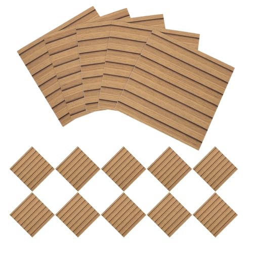 EXCEART Paneles de Pared Autoadhesivos Efecto Veta de Madera 30X30 CM 30 Unidades Impermeables Película Arquitectónica PET para Decoración Interior de Baño Cocina y Apartamento