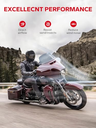 Image of Amazicha 10 inch Wave Windshield Windscreen Fit for 2014-2023 Harley Davidson Touring Street Glide, Electra Glide 2014-2022, Ultra Limited 2014-2024 and 14-later Tri Glide models (Except 23 FLHXSE),Tint