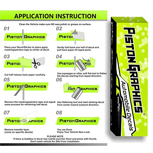 Image of Piston Graphics Bicycle Graphics Stickers Universal Size in Neon Green