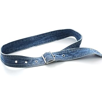 【mnem】Antique Buckle Denim Long Belt Antique Buckle Genuine Full Grain Leather Casual Jean Belt 1