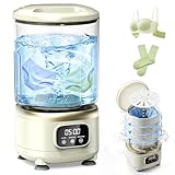 2L Mini Washing Machine, Portable Underwear Washer with 3 Modes (5-Min Wash, 5-Min Rinse, 3-Min Spin), Leakproof & Detachable Design, Drain Hose, Deep Cleaning for Underwear, Socks & Baby Items
