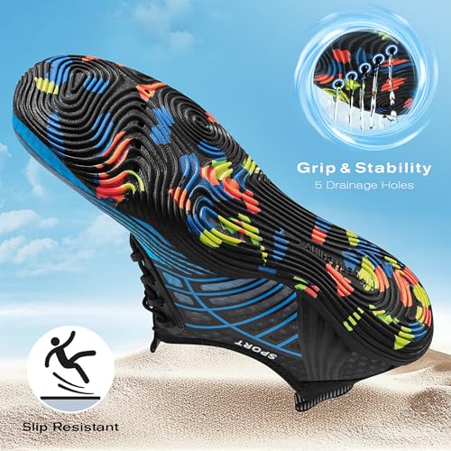 Tanamo Water Shoes for Women Men Quick Dry Swim Beach Barefoot River Aqua Shoes for Hiking Boating Camping Grounding Surfing3