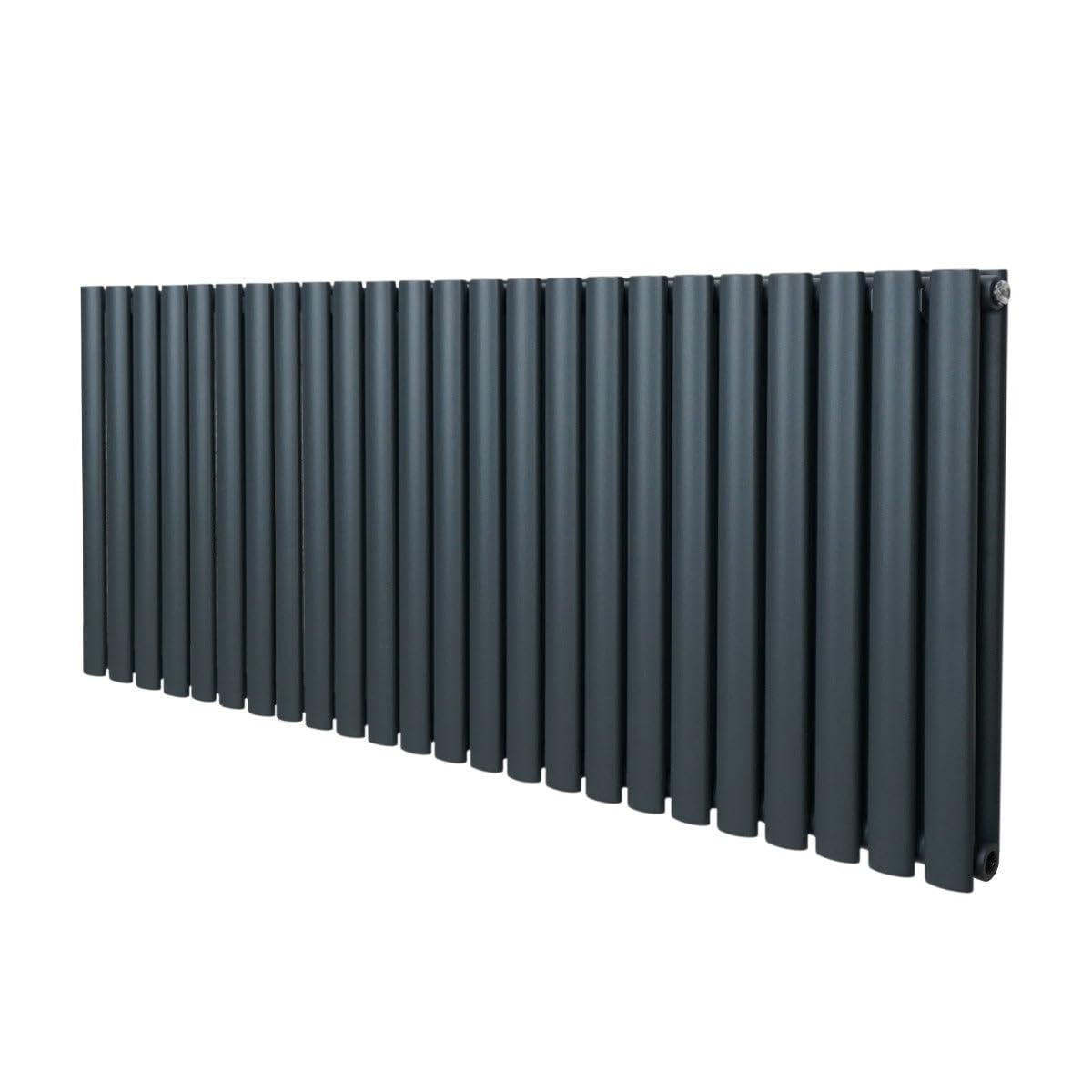 Monstershop Unisex Grey Oval Column Radiator – 600Mm X 1440Mm – Anthracite