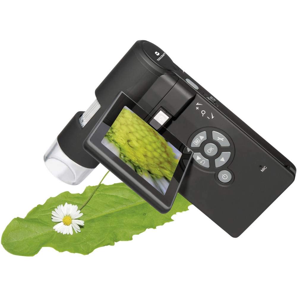 Microscopio USB TOOLCRAFT con Monitor de 5 Mill. Pixel Aumento Digital (Máx.): 500 x