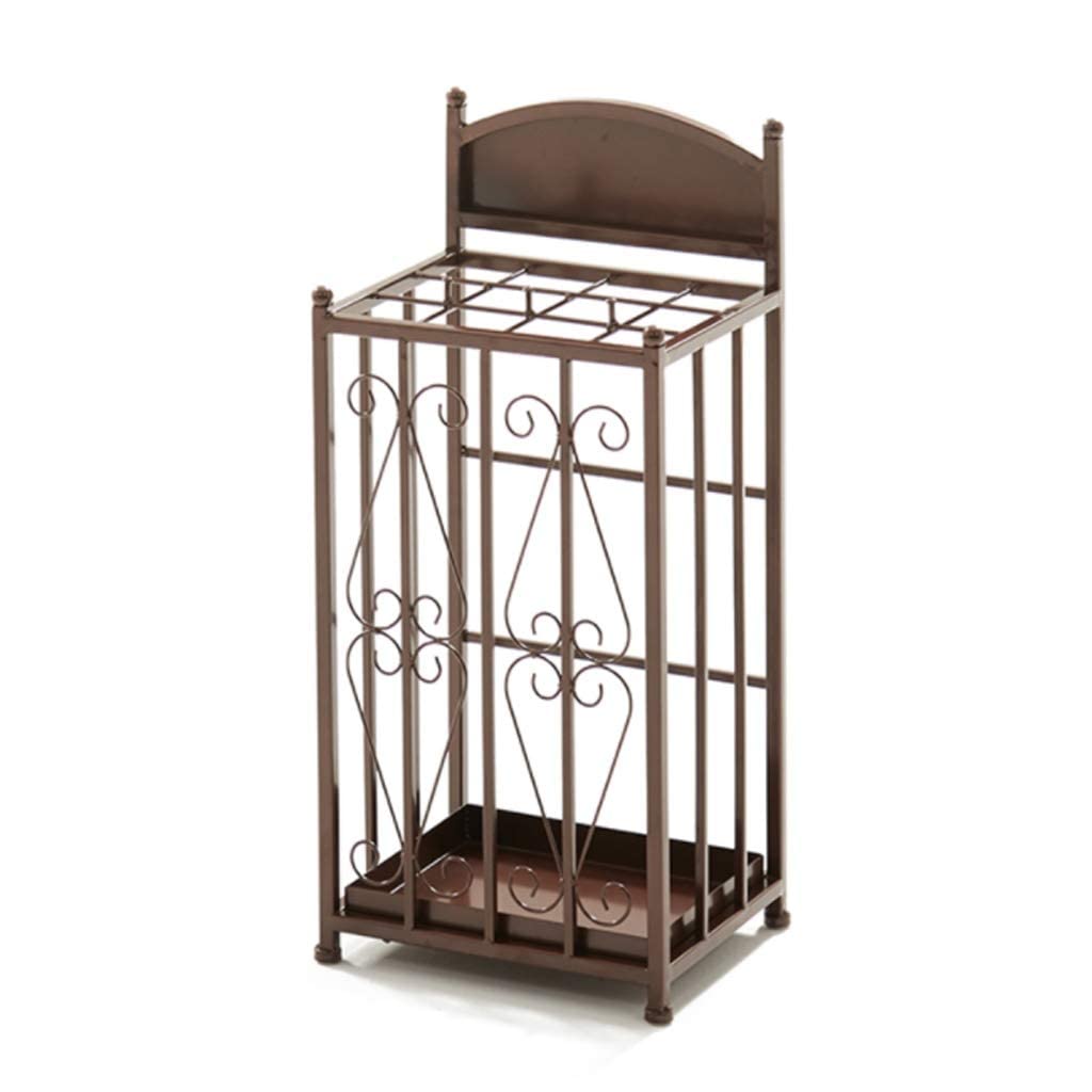 HYLYGFH Iron Umbrella Stand Holder with Entryway Storage for Home and Office Tall Umbrella Holder for Canes Walking Sticks and Umbrellas