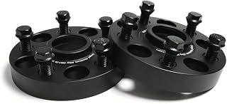 BLOXSPORT 2Pcs 25MM PCD 5x112 CB57.1 Hub Centric Wheel Spacers Forged Aluminum 6061-T6 with Bolts M14x1.5 for Audi A3 8P 8V A4 B5 B6 B7 S4 C4 B6 B7 RS4 B5 B8 A6 C4 C5 C6 Q3 U8 RS Q3