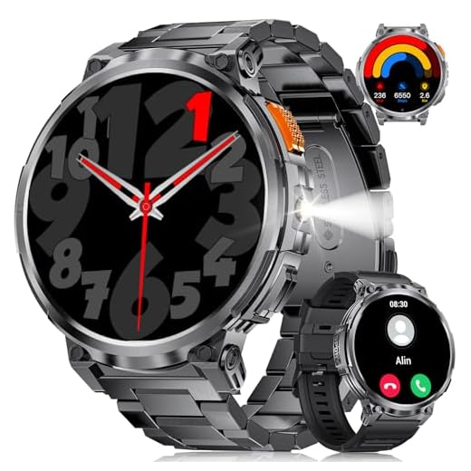 LIGE Reloj Inteligente Hombre, 1,85" HD Pantalla IPS Smartwatch Hombre, IP68 Relojes Sumergibles Hombre, Llamada de Voz Bluetooth Monitoreo del Sueño Monitoreo de Ritmo Cardíaco, Android iOS
