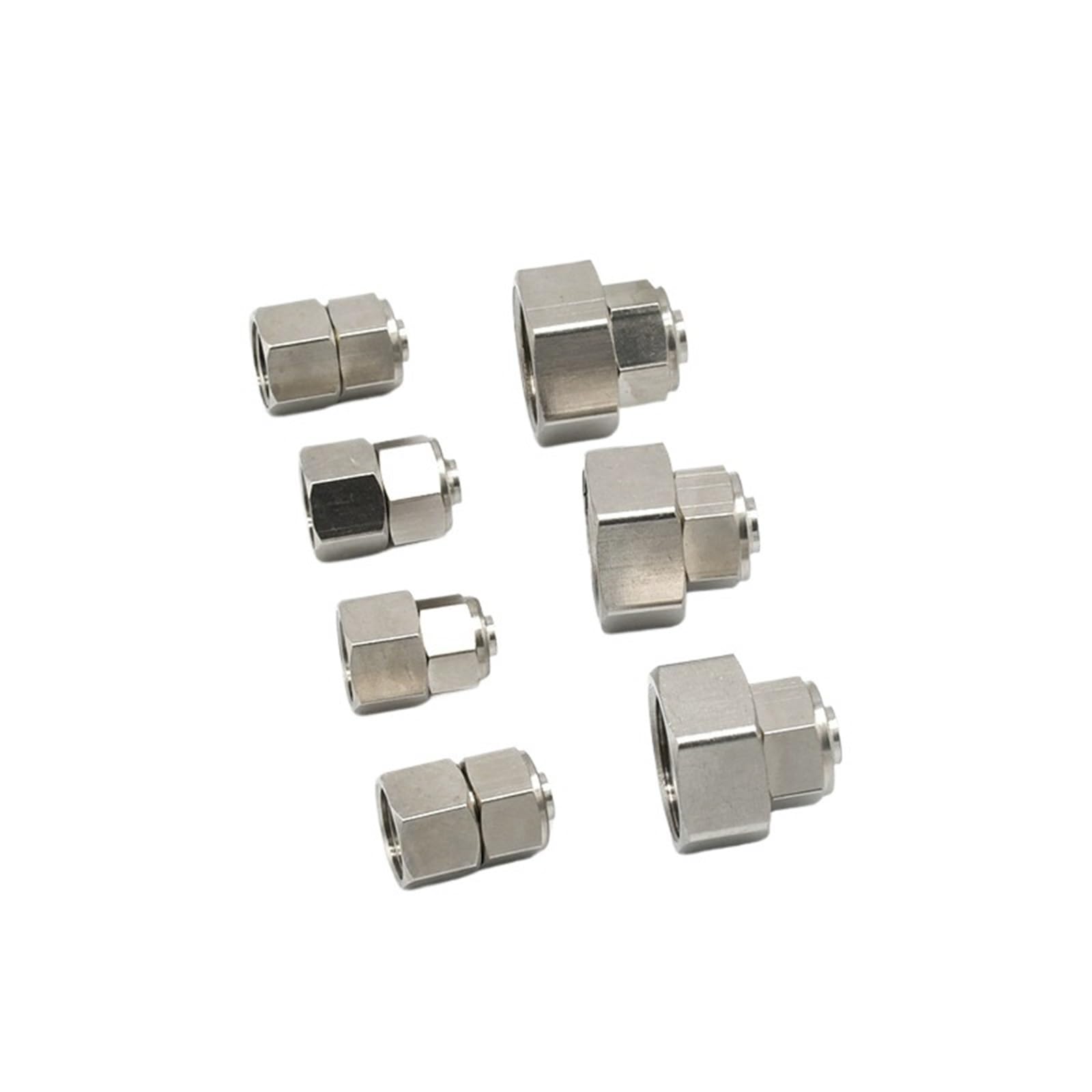 Conector neumático PCF de latón macizo Allcopper texturizado de alta durabilidad para tubería