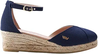 VISCATA Formiga Canvas Espadrille Sandal Wedges, Comfort and Style for Every Occasion, Size 5-12