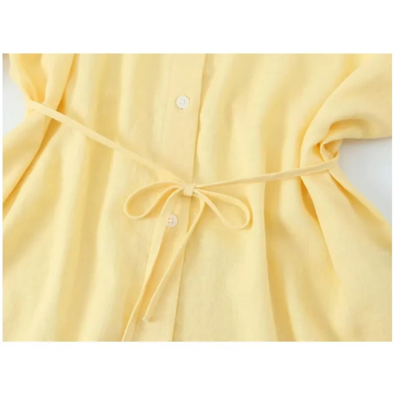 Camicia oversize da donna con cintura casual misto lino a maniche lunghe semplici camicie femminili camicie da donna con bottoni e camicetta