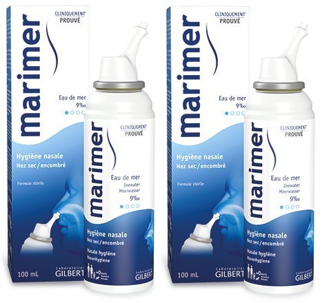 GILBERT Marimer - Spray isotonique hygiène nasale - 100 ml X 2 by Gilbert Laboratoires