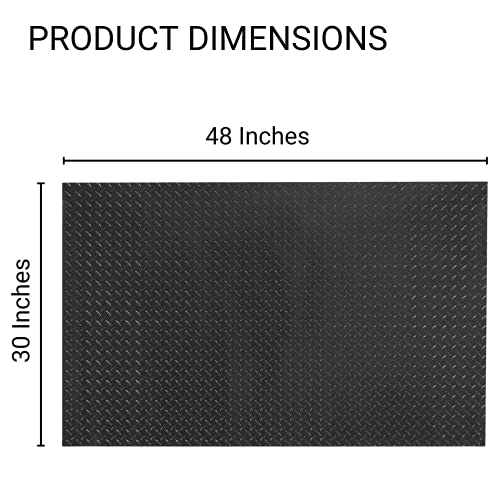 Armorall Heavy Duty Grill Mat | Protects Surfaces From Flame, Mildew, Stains And More | Non-Slip Backing | Polyvinyl Diamond Tread | Easy To Clean | 30 X 48 Inches #TOP1