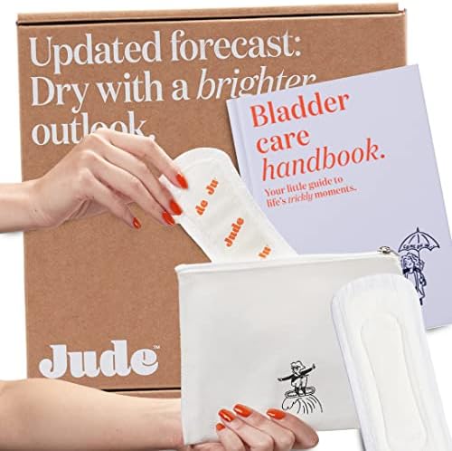 Jude Everyday Bamboo Incontinence Pads - for Medium Leaks & Gushes - Ultra Thin, Super Soft & Totally Biodegradable (Starter Kit)