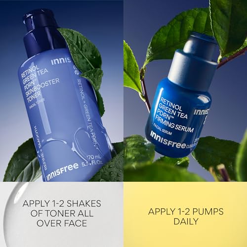 Image of innisfree Green Tea PDRN Serum | Korean Skincare with Retinol & Hyaluronic Acid for Hydrating, Anti‑Aging Care and Wrinkles | Suitable for Acne‑Prone & Sensitive Skin | Available in Jumbo & Gift Set