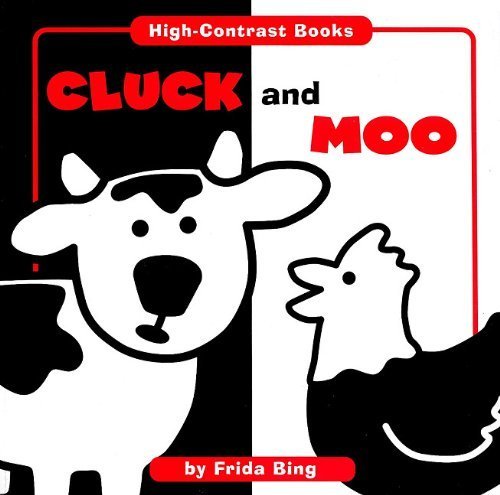 Cluck and Moo (High Contrast Books) by Flying F... B01FKTFY6K Book Cover