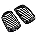 Left Right Black Front Hood Kidney Grille Compatible with 1999-2002 BMW E46 325Ci 330Ci 2-Door Pre-LCI