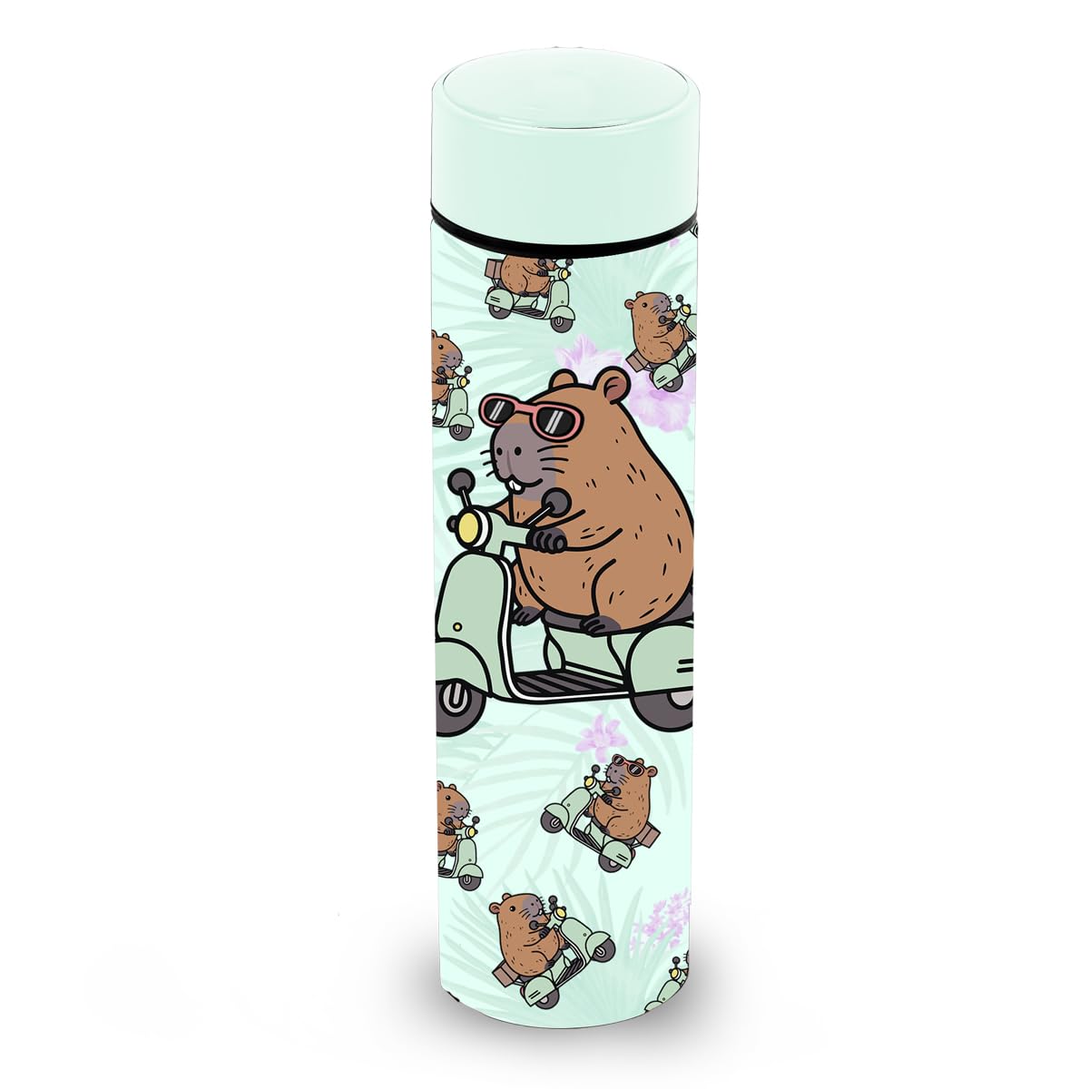 Oh My Pop Capybara-Block Smart Bottle, Turquoise, 500 ml