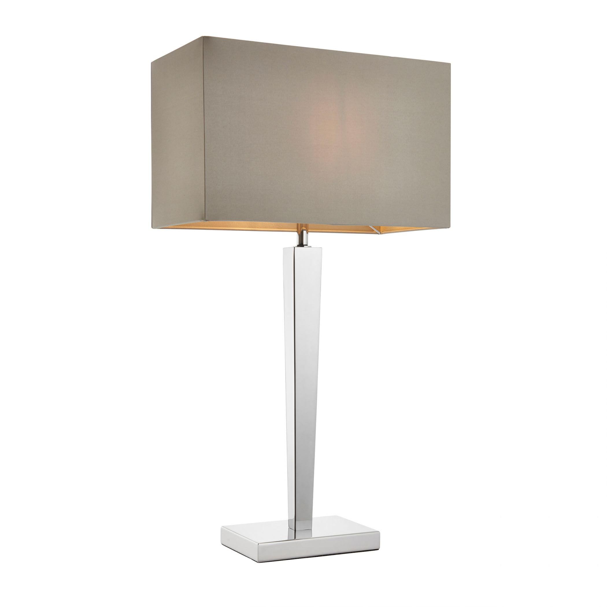 Table Light Silver Chrome Endon MORETO