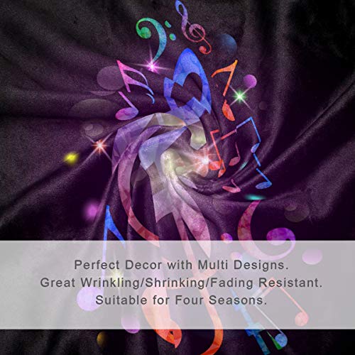 Alaza Home Decor Colorful Music Note Blanket Soft Warm Blankets For Bed Couch Sofa Lightweight Travelling Camping 60 X 50 Inch Throw Size For Boys Women #TOP3