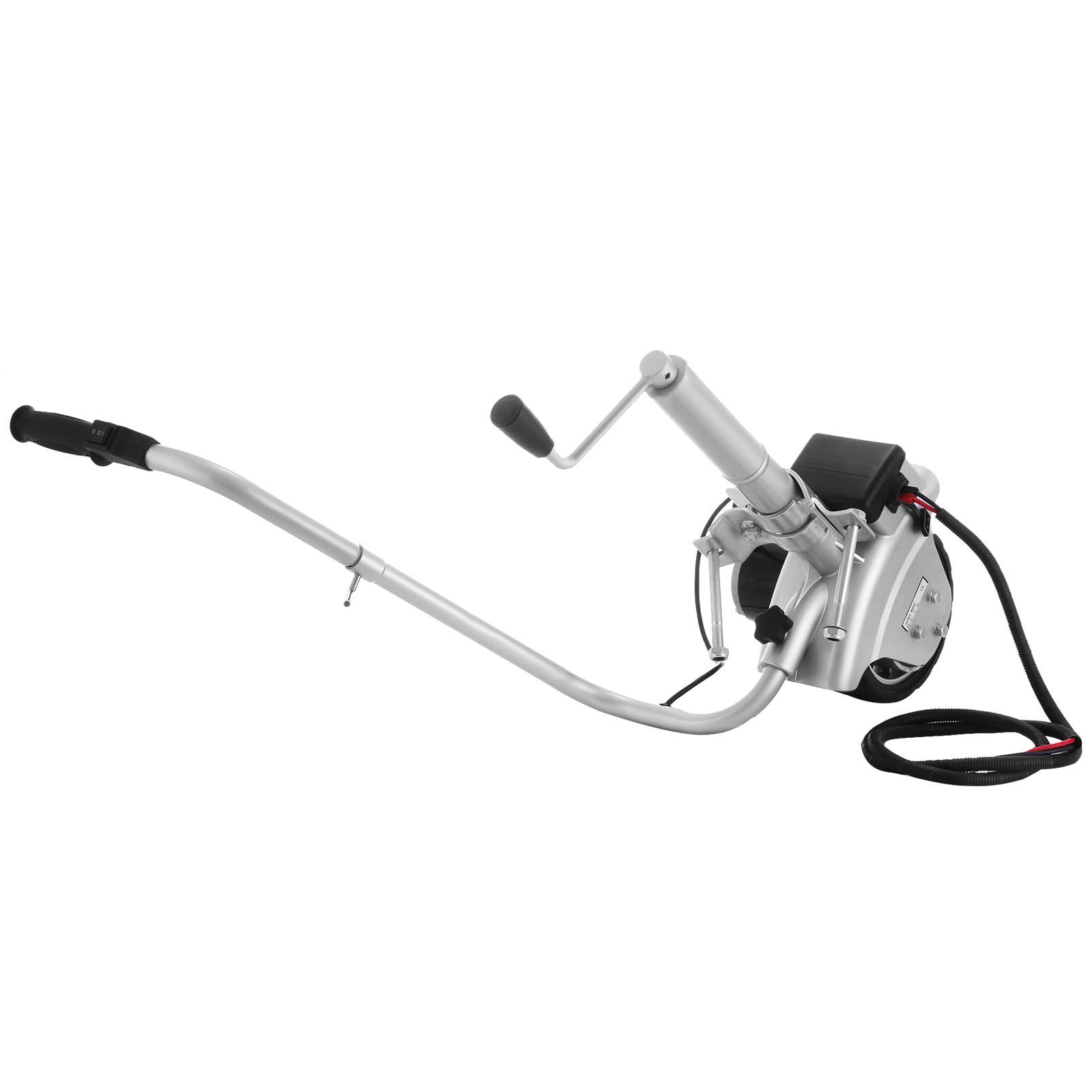 Jockey koło 12 V 350 W z napędem elektrycznym do przyczep maks. 272 kg, 7,5 "x 2,8" gumowa opona, wózek do przyczepy 2268 kg - kompatybilny ze wszystkimi typami przyczep