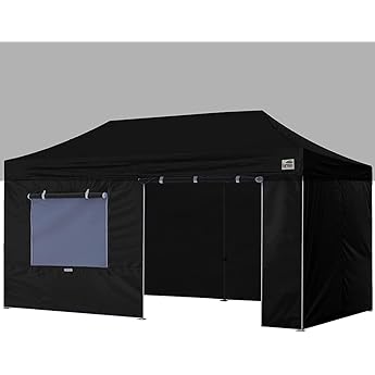 Tradesparker 10x20 Pop up Canopy Sidewall Kit Only, 3 Sidewalls & 1 Doorwall Rem