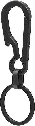 Clip de llavero de mosquetón de titanio, clip minimalista para llavero EDC ganchos de liberación rápida