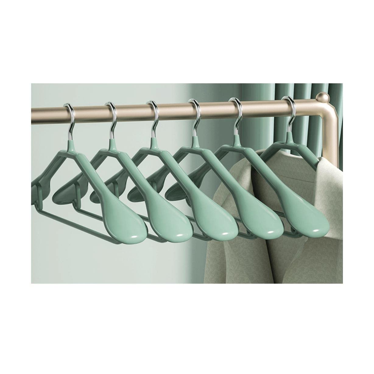 TXGJWRA Space Saving 10 Pack Coat Hangers Suits Hangers Non-Slip Durable Hangers Thickness Space Saving Hangers for Clothes Hangers Coat,D