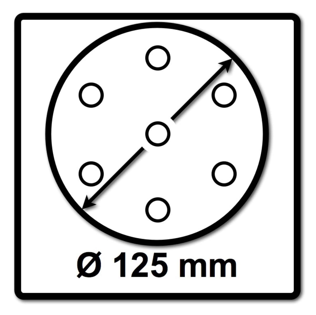 Makita 2 x papier ścierny na rzep 125 mm K80 100 szt. (2x P-43642) do DBO DCW DWE GEX PEX SXE BOS