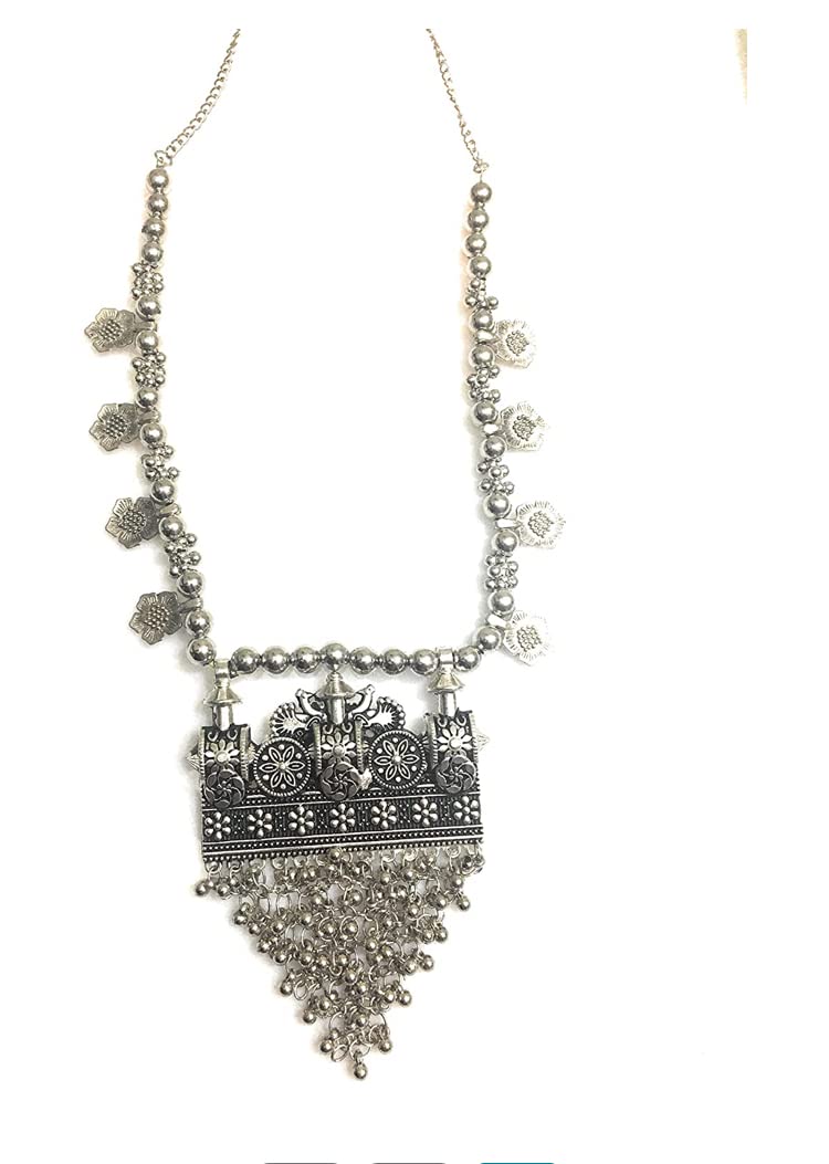 See full amazon price history chart for oxidised german silver Dust Metal Fusion Style Long Necklace Jewellery for Women, free size oxidised german silver Dust Metal Fusion Style Long Necklace Jewellery for Women, free size (B09KQT5C7V) Amazon Price History, Amazon Price Tracker