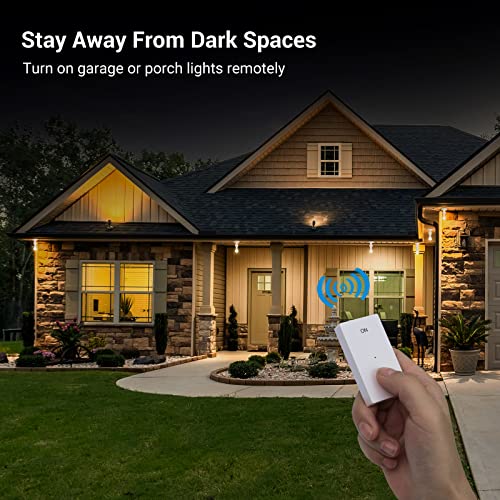Dewenwils Remote Control Light Socket, Wireless Light Switch For Pull Chain Light Lamp Fixtures, 100Ft Range, No Wiring Needed, Etl Listed((2 Wall Mounted Switch+1 Socket, Shorter Version) #TOP6