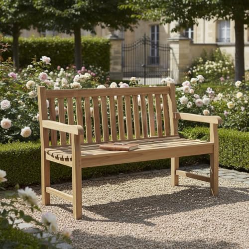 Teck'Attitude Banc en Teck Massif Notting Hill 130 cm