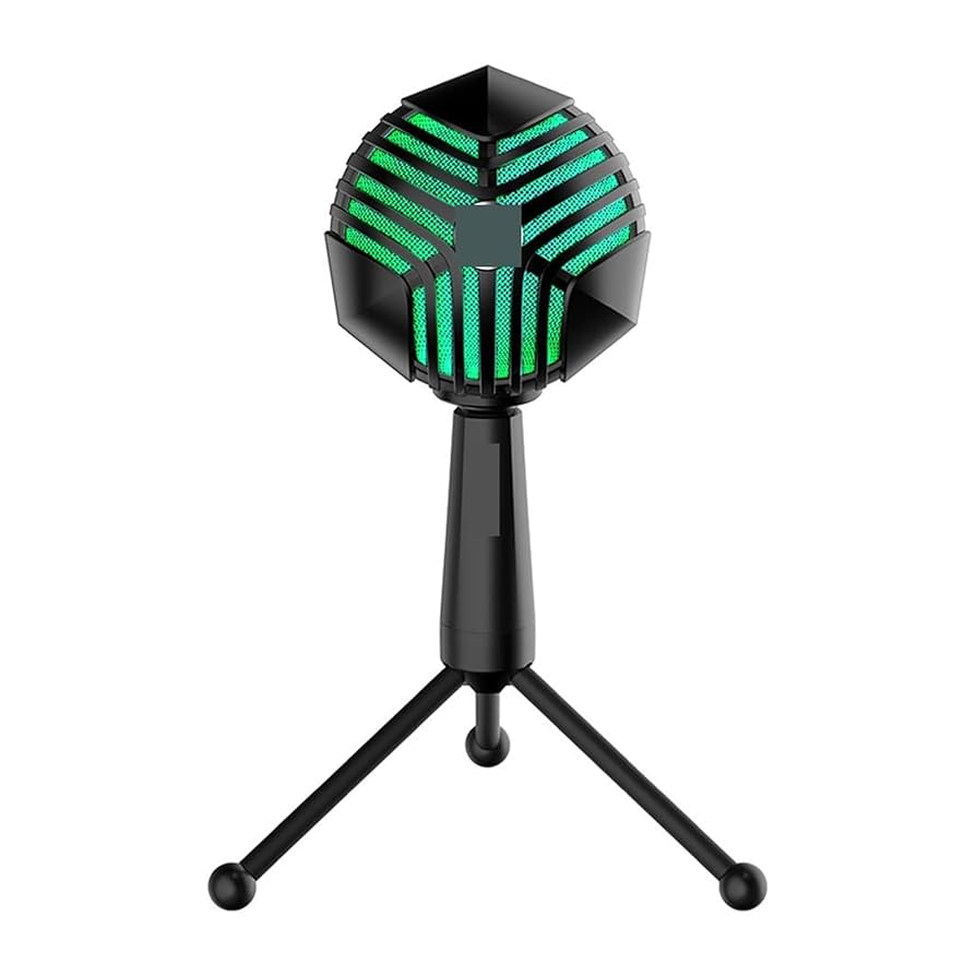 Amazon.co.jp: マイク UFO RGB マイク コンデンサー PC スノー