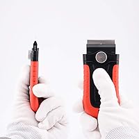 Vista 6 de Gomake Herramienta raspadora de hoja de afeitar con contenedor de almacenamiento de cuchillas, raspador de estufa de vidrio con 10 cuchillas