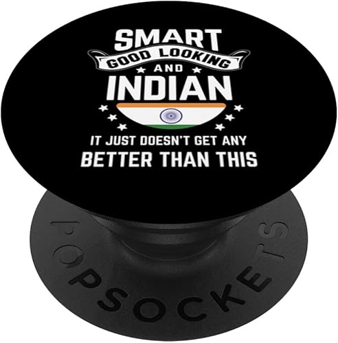 Indian Flag Native Pride Funny India Indian Roots PopSockets Swappable PopGrip