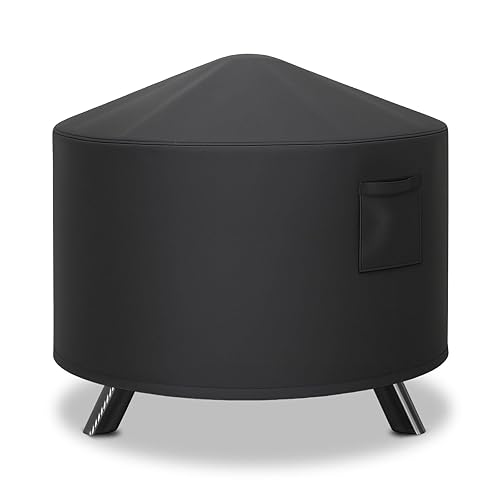 Fire Pit Cover, 34 Inch Round Fire Pit Cover for