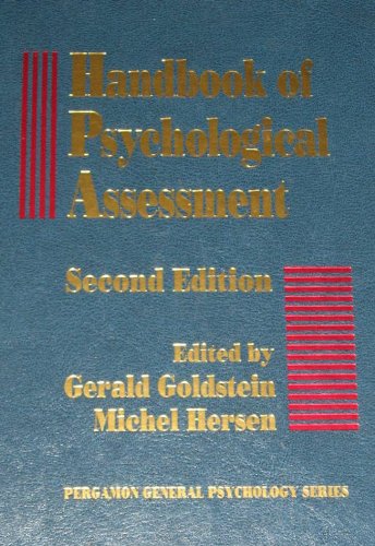 Handbook of psychological assessment (Pergamon ... 0080358667 Book Cover