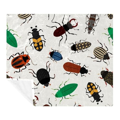 Couverture douce et confortable Different Beetles un cocon de chaleur pour lit et sofa - 2